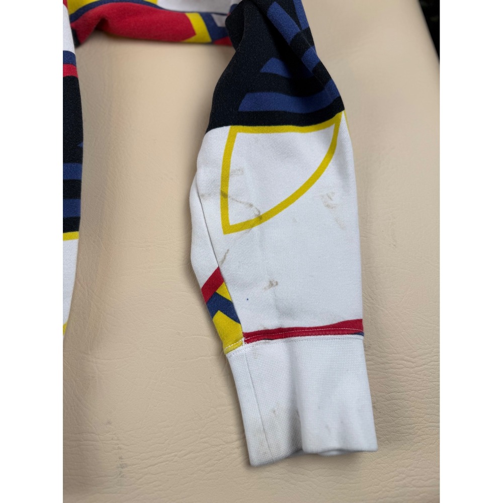 Streetwear Graphic Hoodie Cotton Blend Colorblock Trefoil Med Adidas - Picture 5 of 11